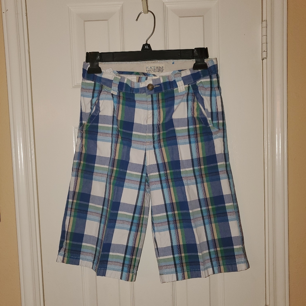 The Children's Place Blue Plaid Shorts